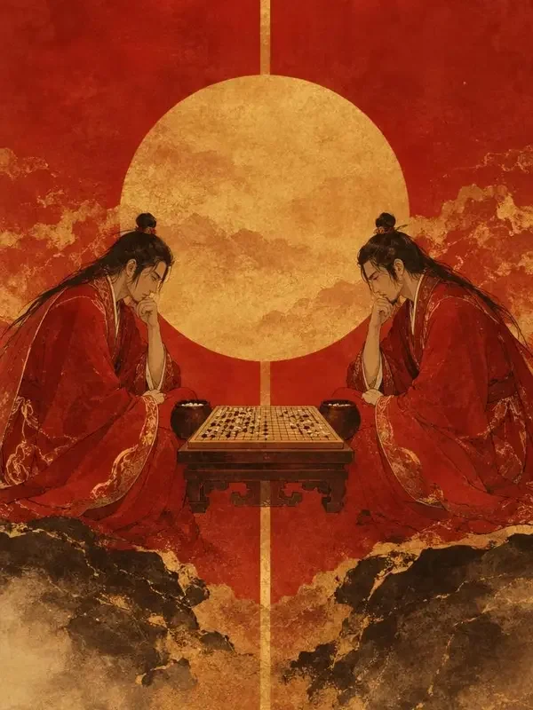 黄豆短剧官网 热门短剧《一切二之双生棋局》海报 《一切二之双生棋局》剧集海报封面,古装权谋题材